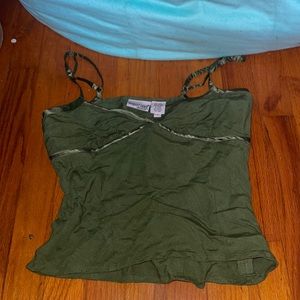 Green tank top